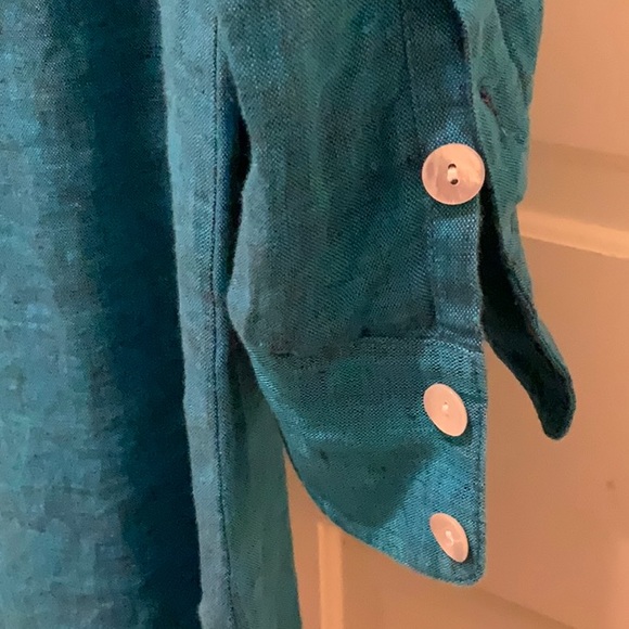 FINLEY 100% linen shirt dress. NWT - Picture 7 of 16